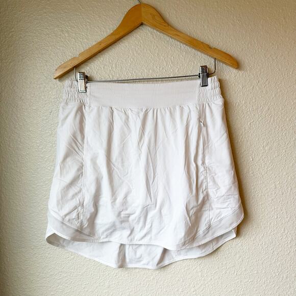 Lululemon Hotty Hot High Rise Skirt Long White sz 10 - Picture 3 of 10